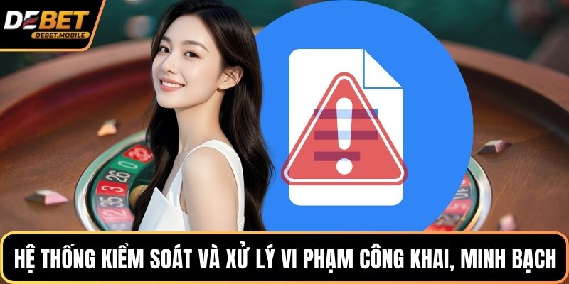 Hệ thống kiểm soát và xử lý vi phạm công khai, minh bạch